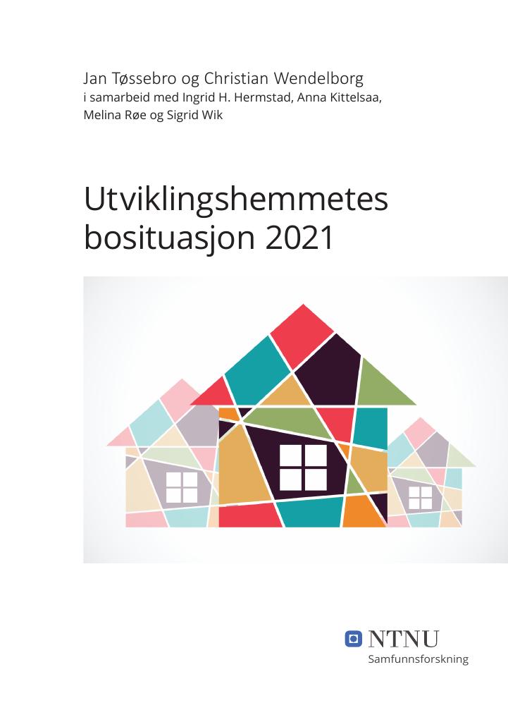 Forsiden av dokumentet Utviklingshemmetes bosituasjon 2021