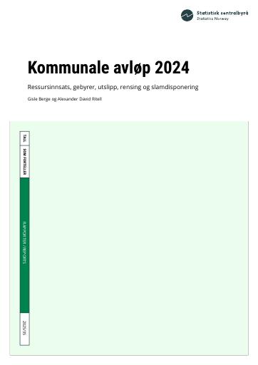 Forsiden av dokumentet Kommunale avløp 2024