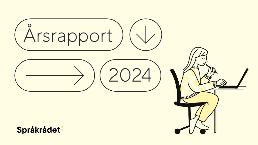 Forsiden av dokumentet Årsrapport Språkrådet 2024