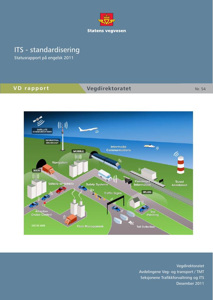 Forsiden av dokumentet ITS - standardisering