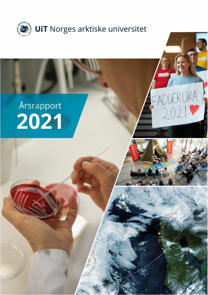 Forsiden av dokumentet Årsrapport Universitetet i Tromsø - Norges arktiske universitet 2021