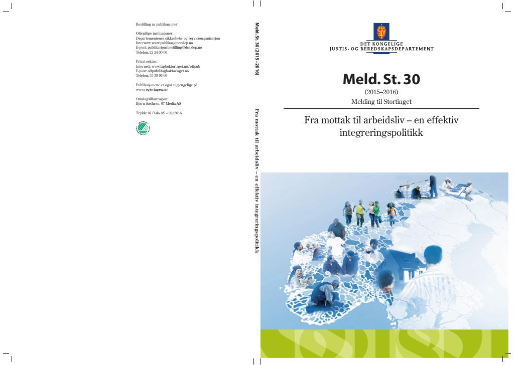 Forsiden av dokumentet Meld. St. 30 (2015–2016)