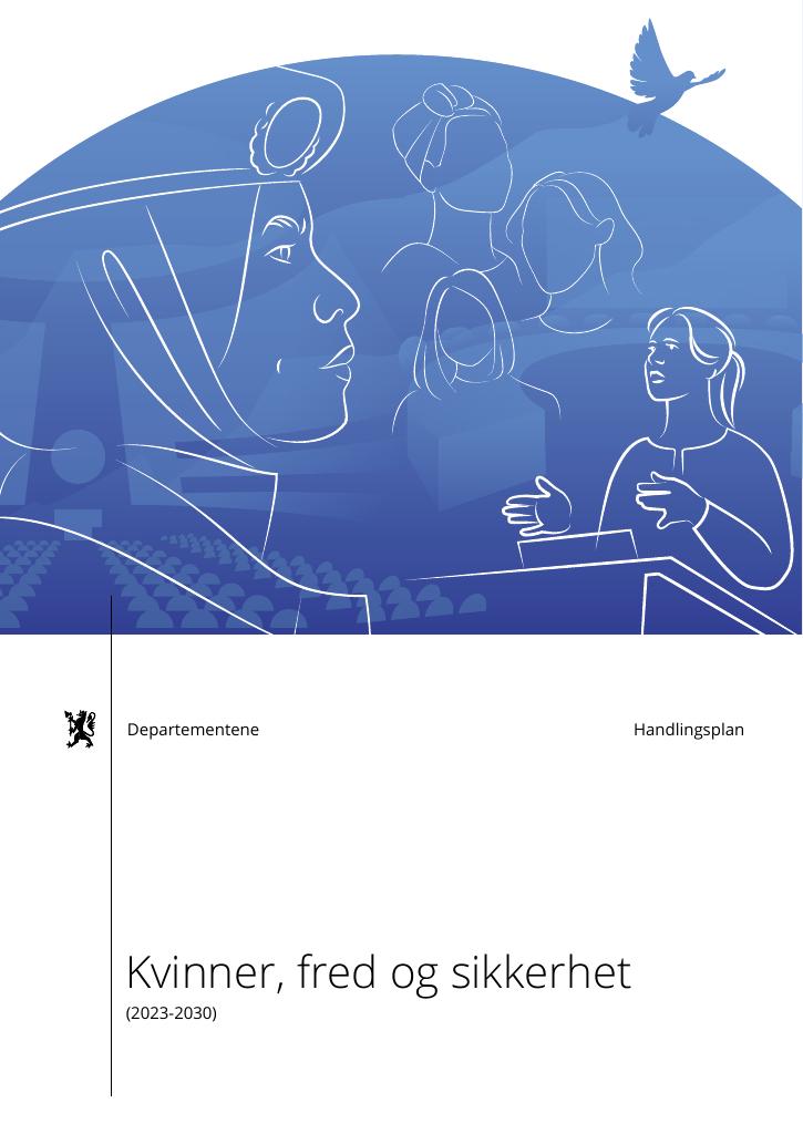 Forsiden av dokumentet Kvinner, fred og sikkerhet (2023-2030)