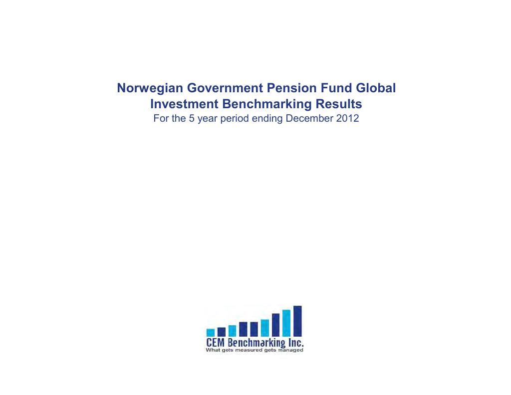 Forsiden av dokumentet Norwegian Government Pension Fund Global