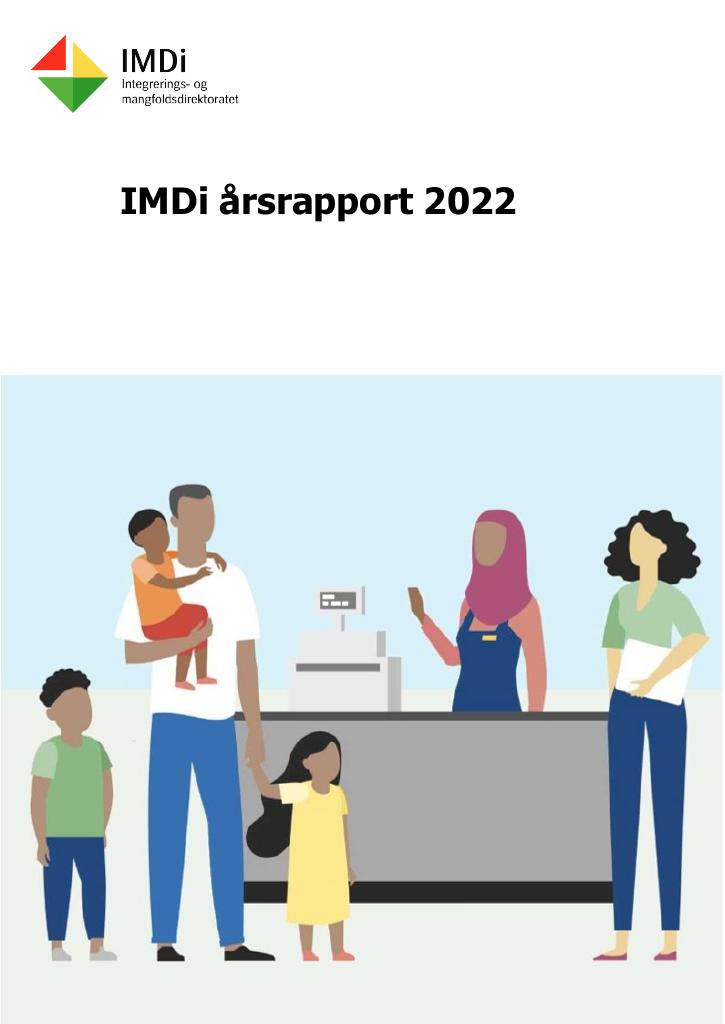 Forsiden av dokumentet Årsrapport IMDi 2022