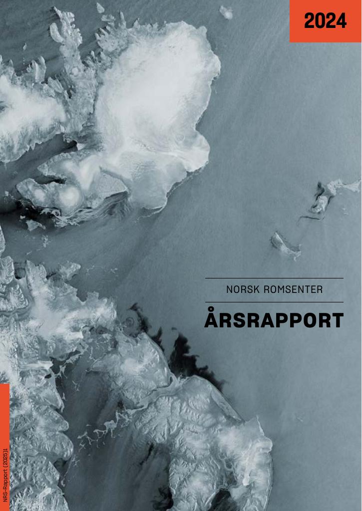 Forsiden av dokumentet Årsrapport Norsk romsenter 2024