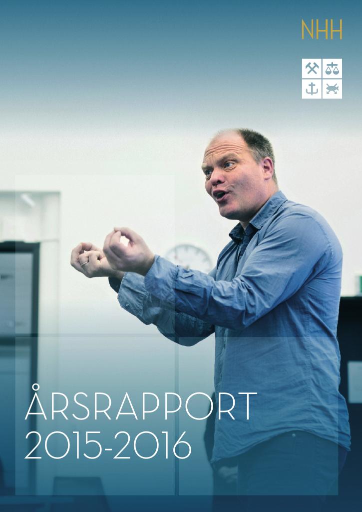 Forsiden av dokumentet Årsrapport Norges handelshøyskole 2015