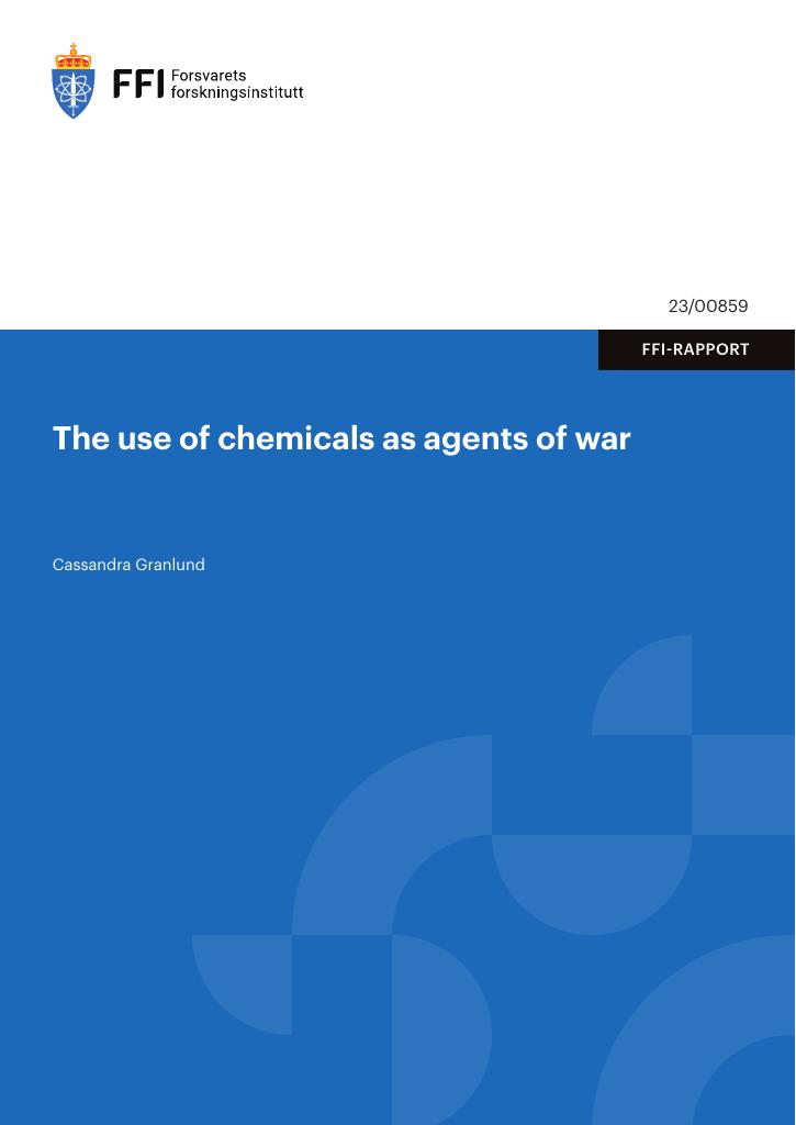 Forsiden av dokumentet The use of chemicals as agents of war