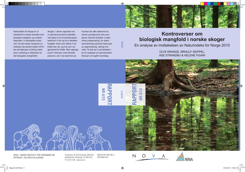 Forsiden av dokumentet Kontroverser om biologisk mangfold i norske skoger