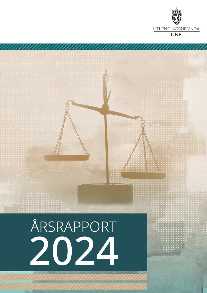 Forsiden av dokumentet Årsrapport Utlendingsnemnda 2024