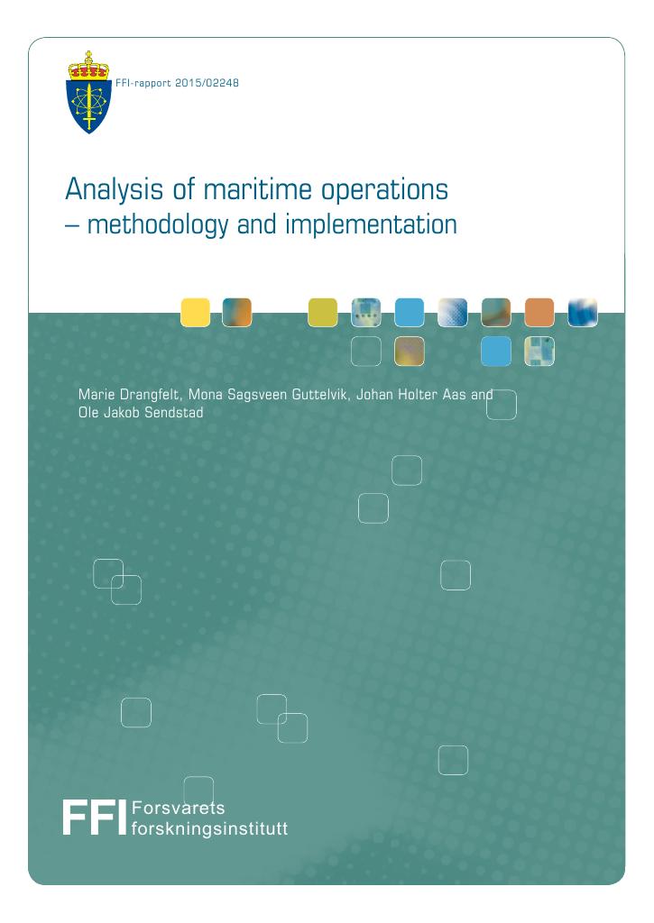 Forsiden av dokumentet Analysis of maritime operations - methodology and implementation