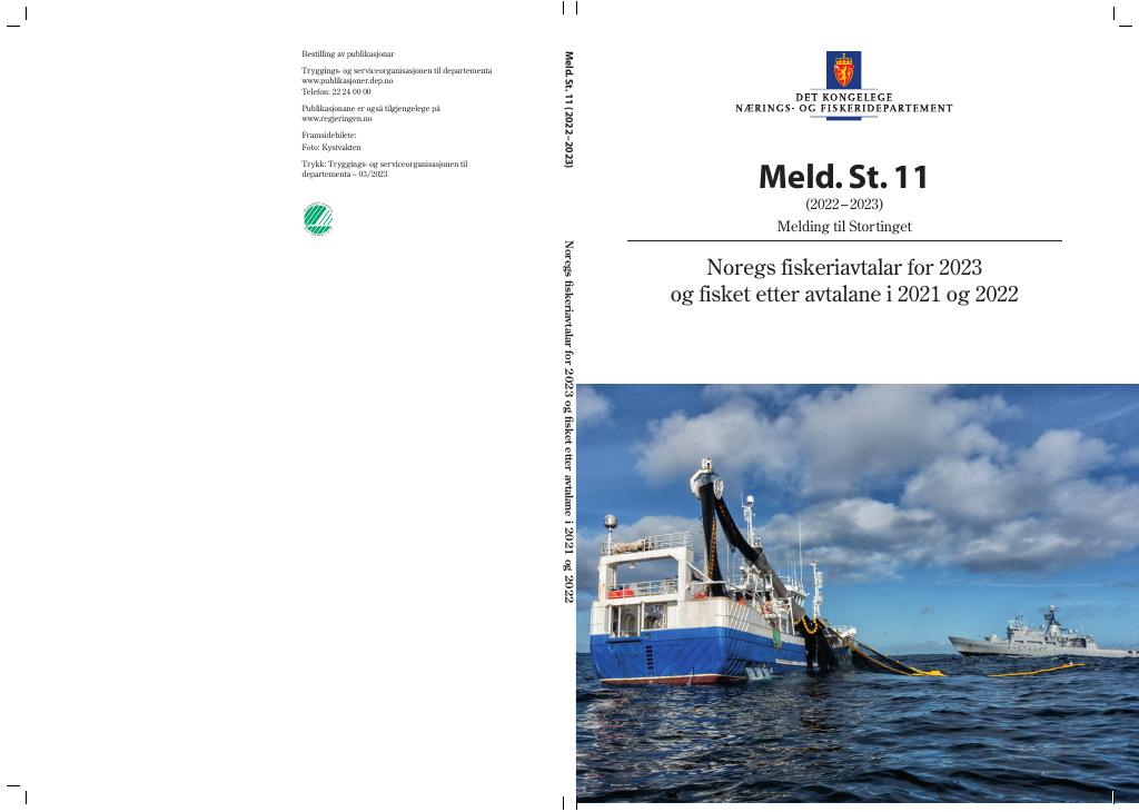 Forsiden av dokumentet Meld. St. 11 (2022–2023)