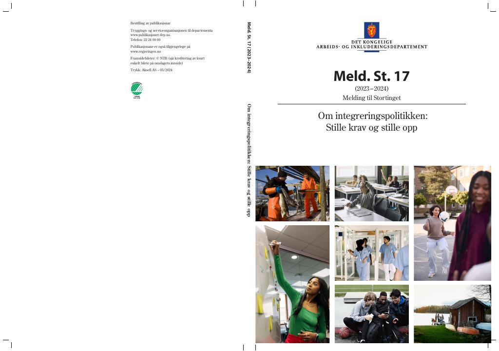 Forsiden av dokumentet Meld. St. 17 (2023–2024)