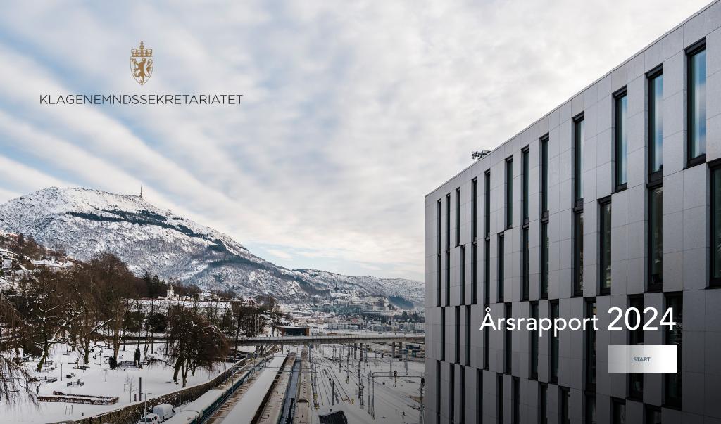 Forsiden av dokumentet Årsrapport Klagenemdssekretariatet 2024