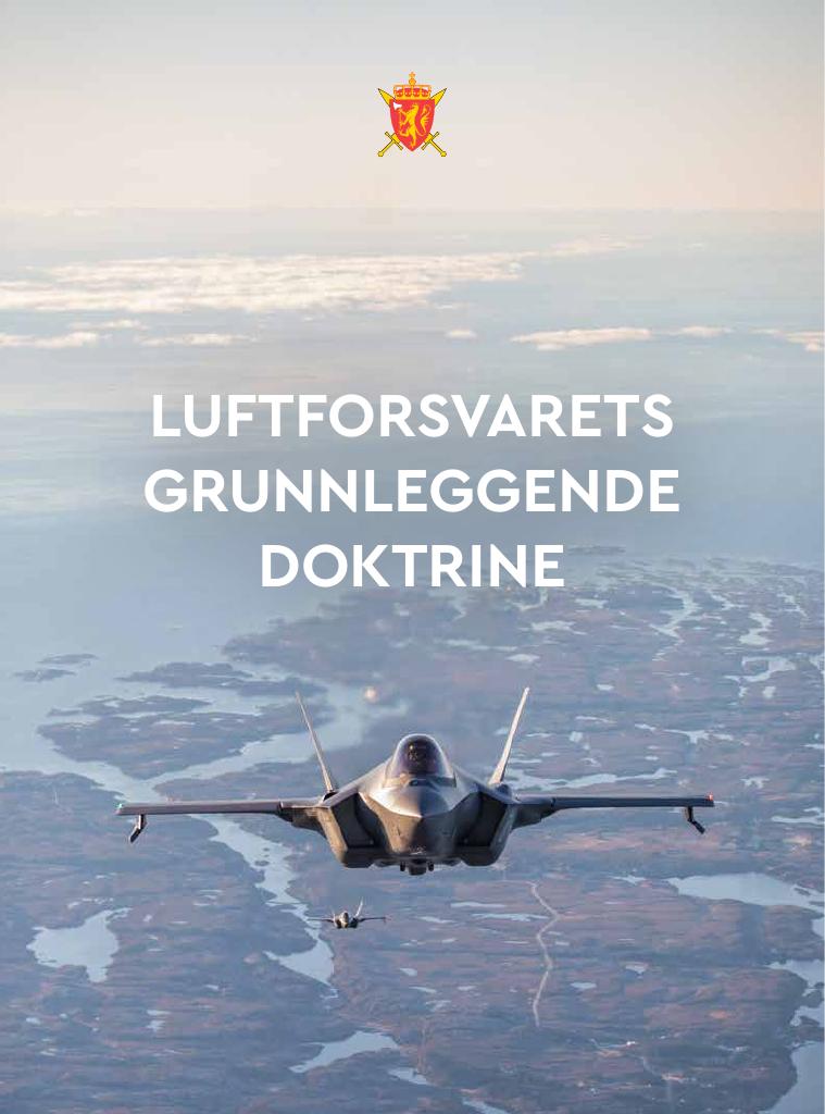 Forsiden av dokumentet LUFTFORSVARETS GRUNNLEGGENDE DOKTRINE