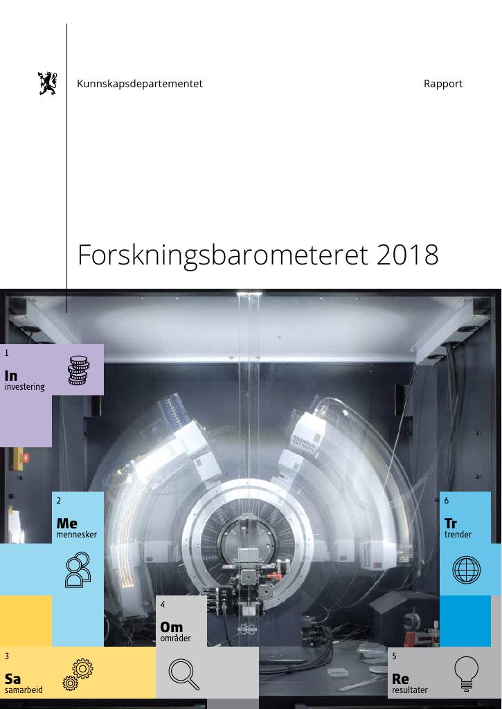 Forsiden av dokumentet Forskningsbarometeret 2018