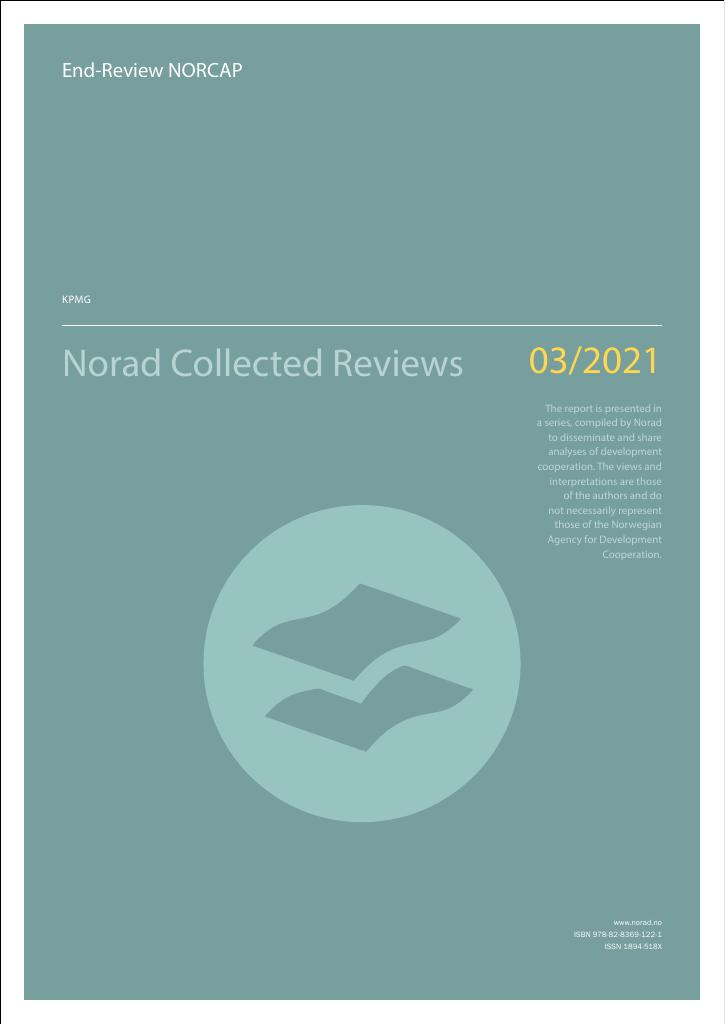 Forsiden av dokumentet End-Review NORCAP : Desentralisert evaluering/Norad Collected Reviews 3/21