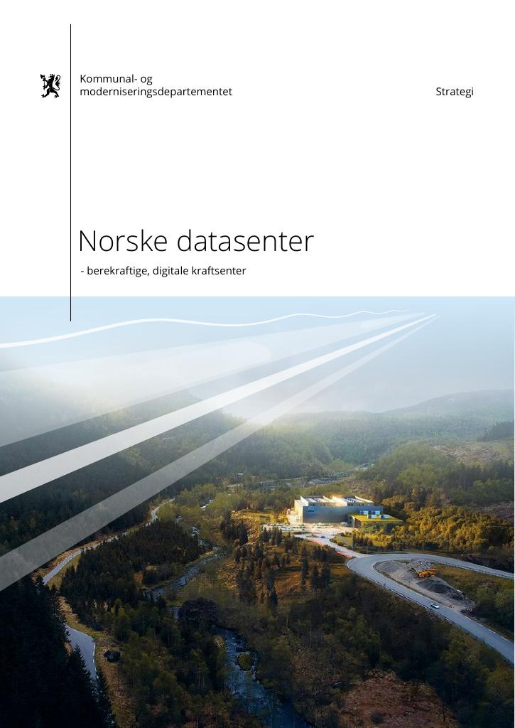 Forsiden av dokumentet Norske datasenter