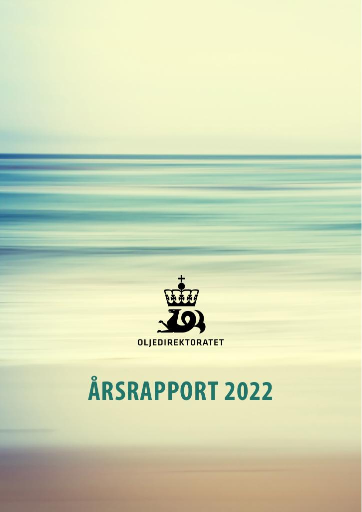 Forsiden av dokumentet Årsrapport Oljedirektoratet 2022