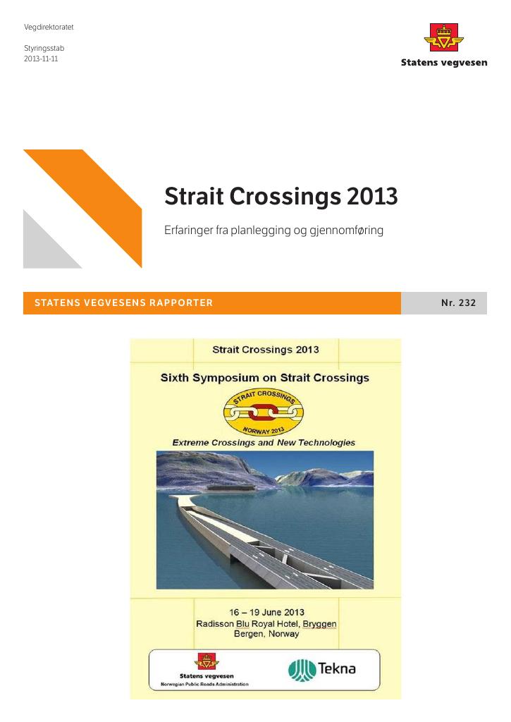 Forsiden av dokumentet Strait Crossings 2013