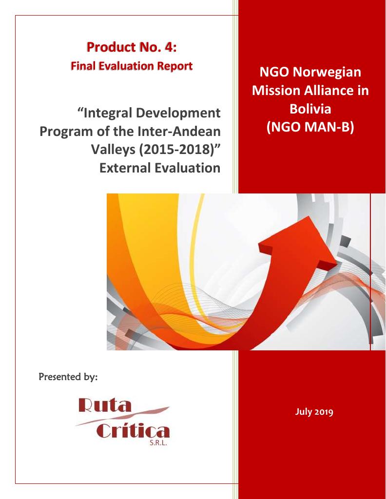 Forsiden av dokumentet Integral Development Program of the Inter-Andean Valleys (2015-2018)
