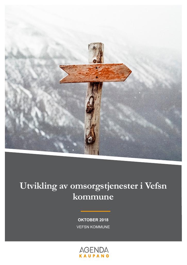 Forsiden av dokumentet Utvikling av omsorgstjenester i Vefsn kommune