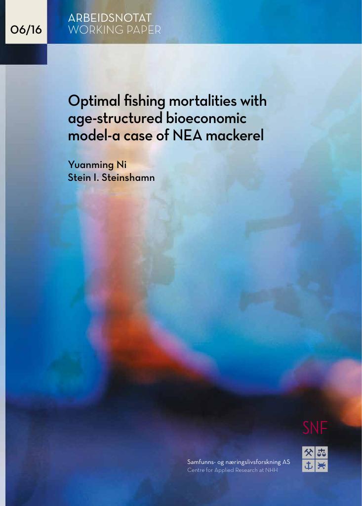 Forsiden av dokumentet Optimal fishing mortalities with age-structured bioeconomic model-a case of NEA mackerel