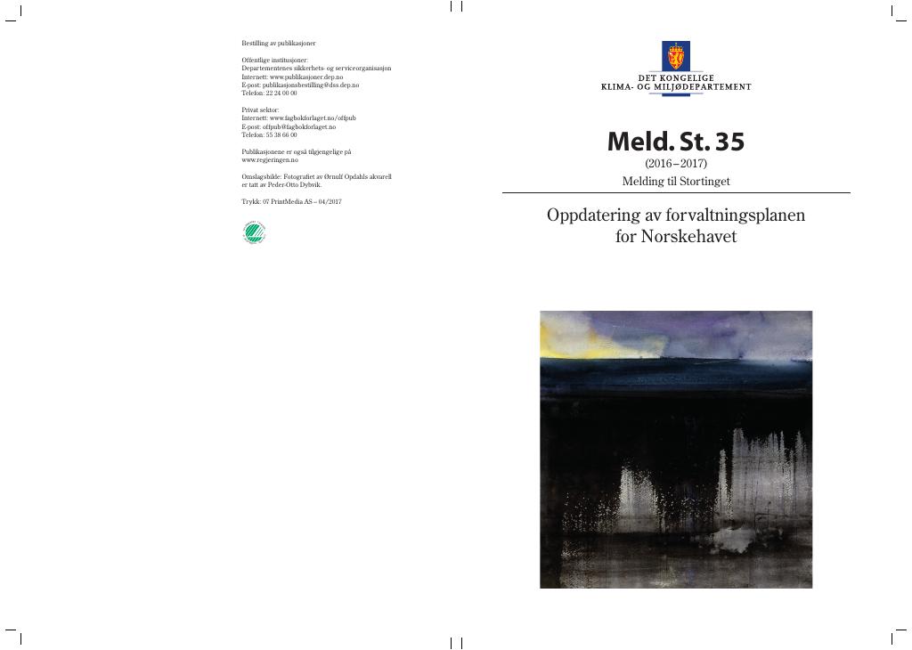 Forsiden av dokumentet Meld. St. 35 (2016–2017)