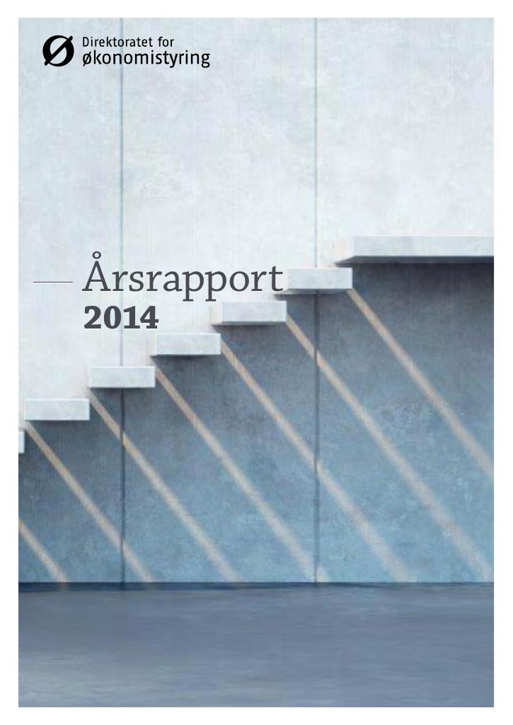 Forsiden av dokumentet Årsrapport DFØ 2014