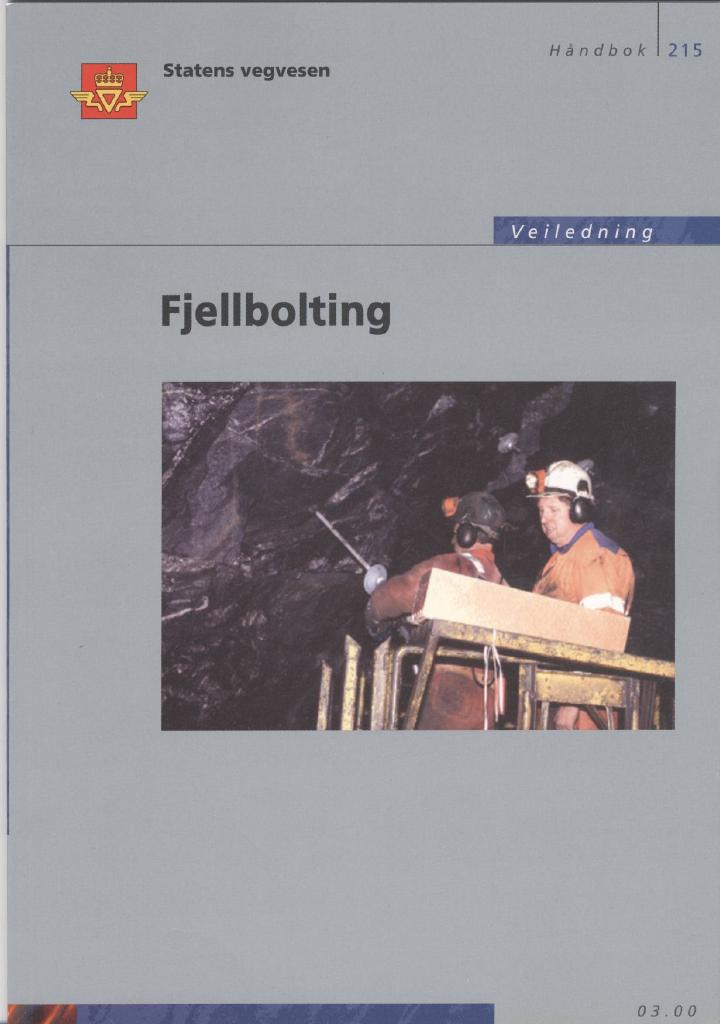 Forsiden av dokumentet Fjellbolting : veiledning [Håndbok 215]