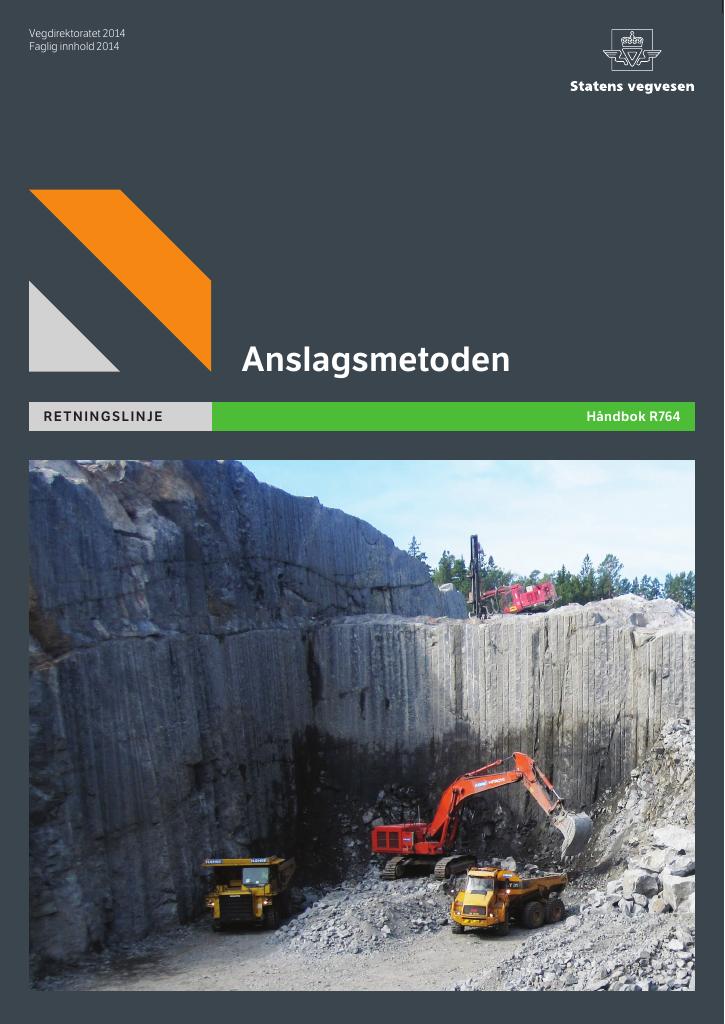 Forsiden av dokumentet Anslagsmetoden [R764]