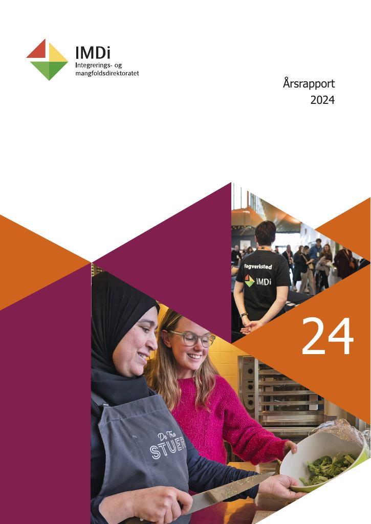 Forsiden av dokumentet Årsrapport IMDi 2024