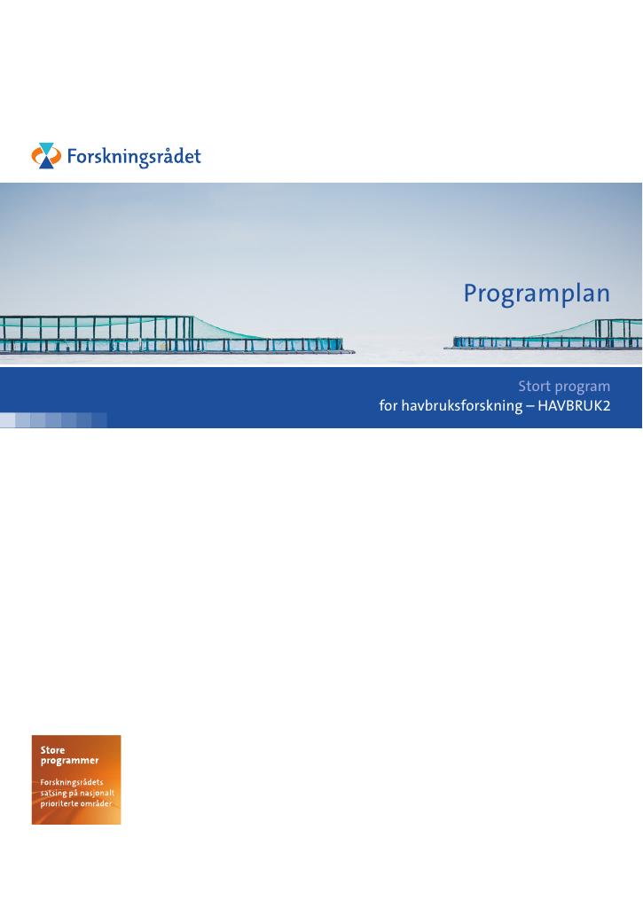 Forsiden av dokumentet Programplan
