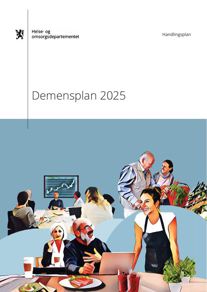 Forsiden av dokumentet Demensplan 2025