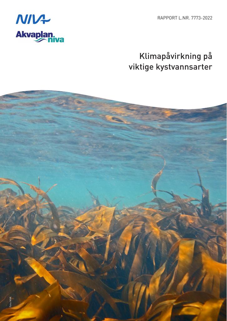 Forsiden av dokumentet Klimapåvirkning på viktige kystvannsarter