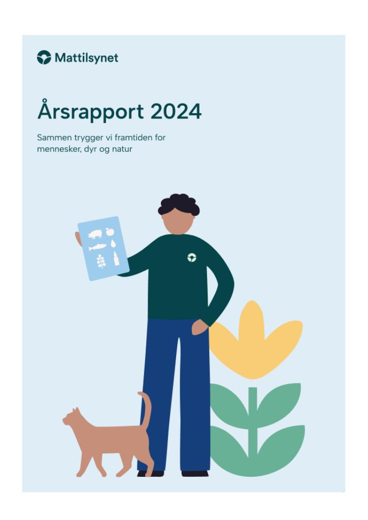 Forsiden av dokumentet Årsrapport Mattilsynet 2024