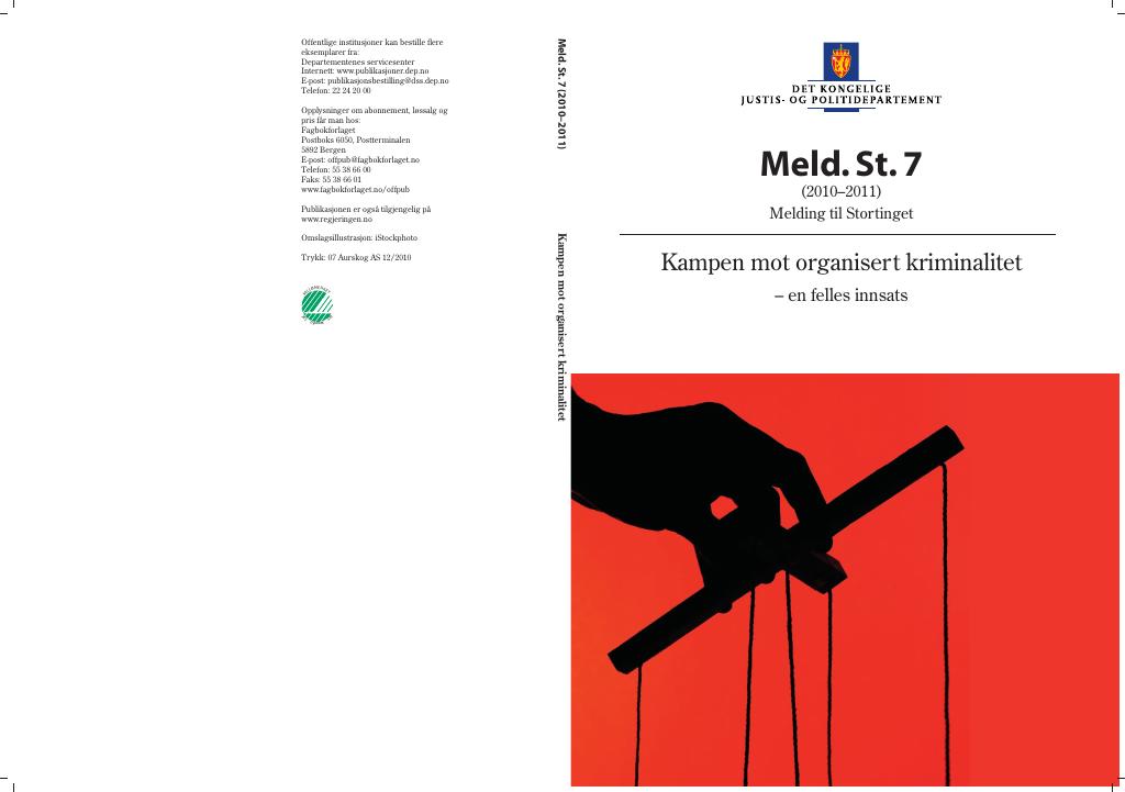 Forsiden av dokumentet Meld. St. 7 (2010–2011)