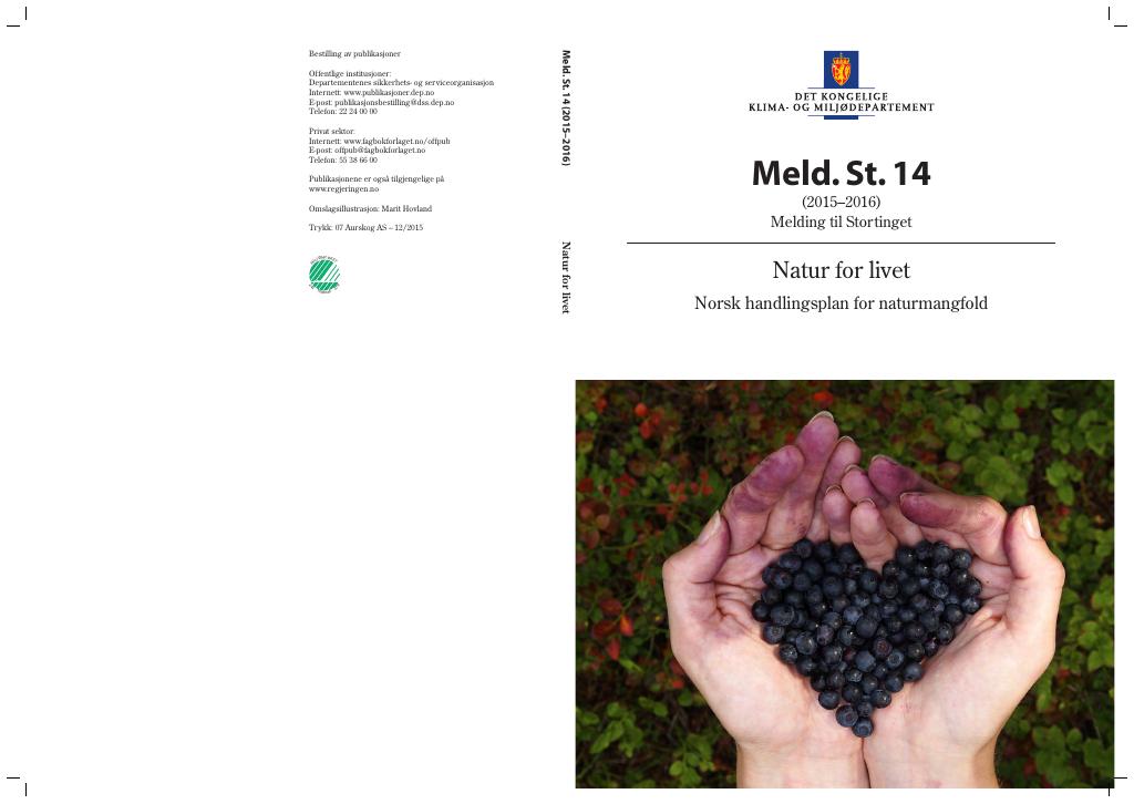Forsiden av dokumentet Meld. St. 14 (2015–2016)
