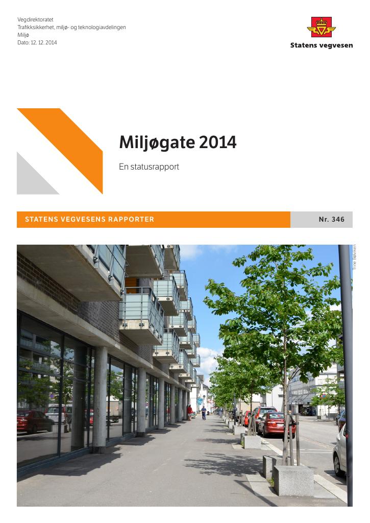 Forsiden av dokumentet Miljøgate 2014