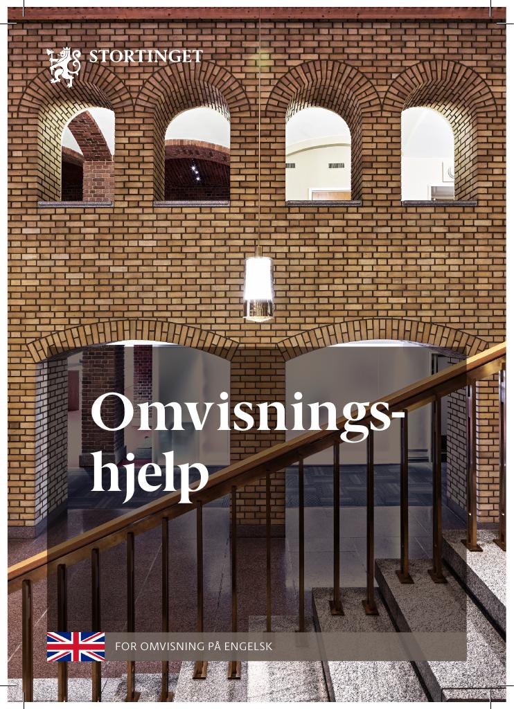 Forsiden av dokumentet Omvisningshjelp : for omvisning på engelsk