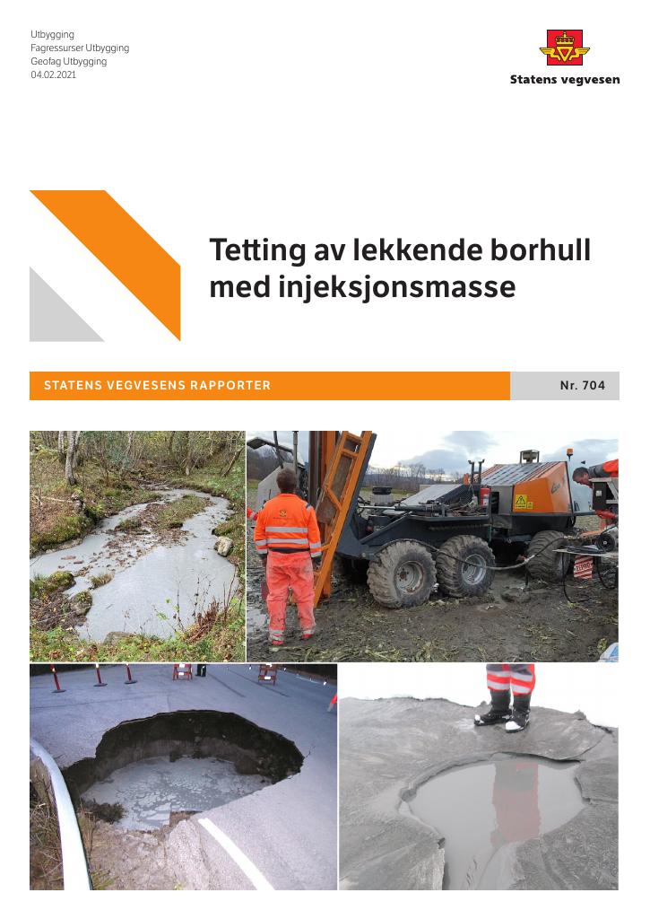 Forsiden av dokumentet Tetting av lekkende borhull med injeksjonsmasse
