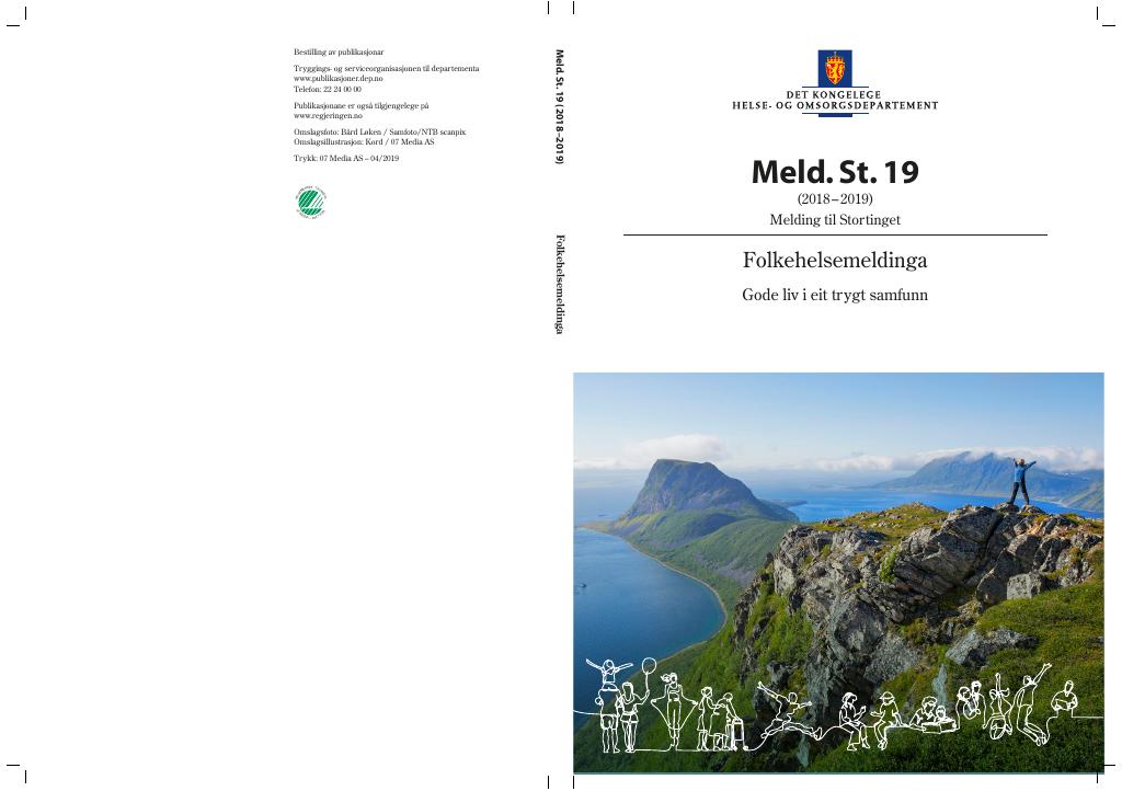 Forsiden av dokumentet Meld. St. 19 (2018–2019)