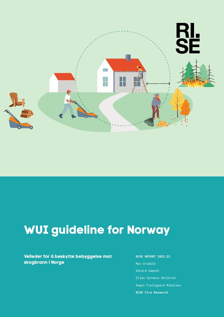 Forsiden av dokumentet WUI guideline for Norway