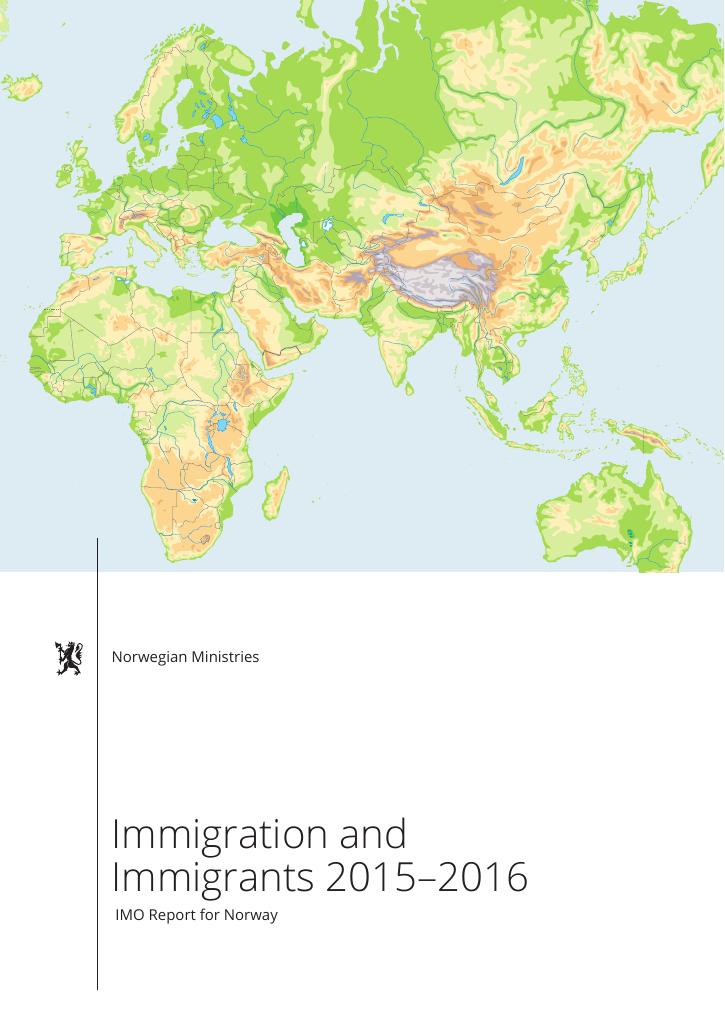 Forsiden av dokumentet Immigration and Immigrants 2015-2016