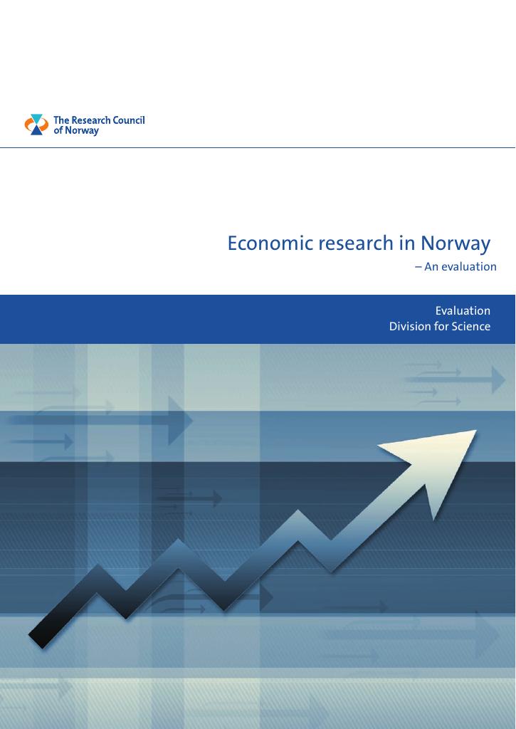 Forsiden av dokumentet Economic Research in Norway