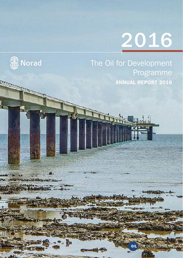 Forsiden av dokumentet The Oil for Development Programme: Annual Report 2016