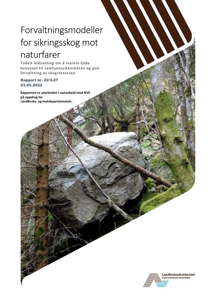 Forsiden av dokumentet Forvaltningsmodeller
for sikringsskog mot
naturfarer_x000D_