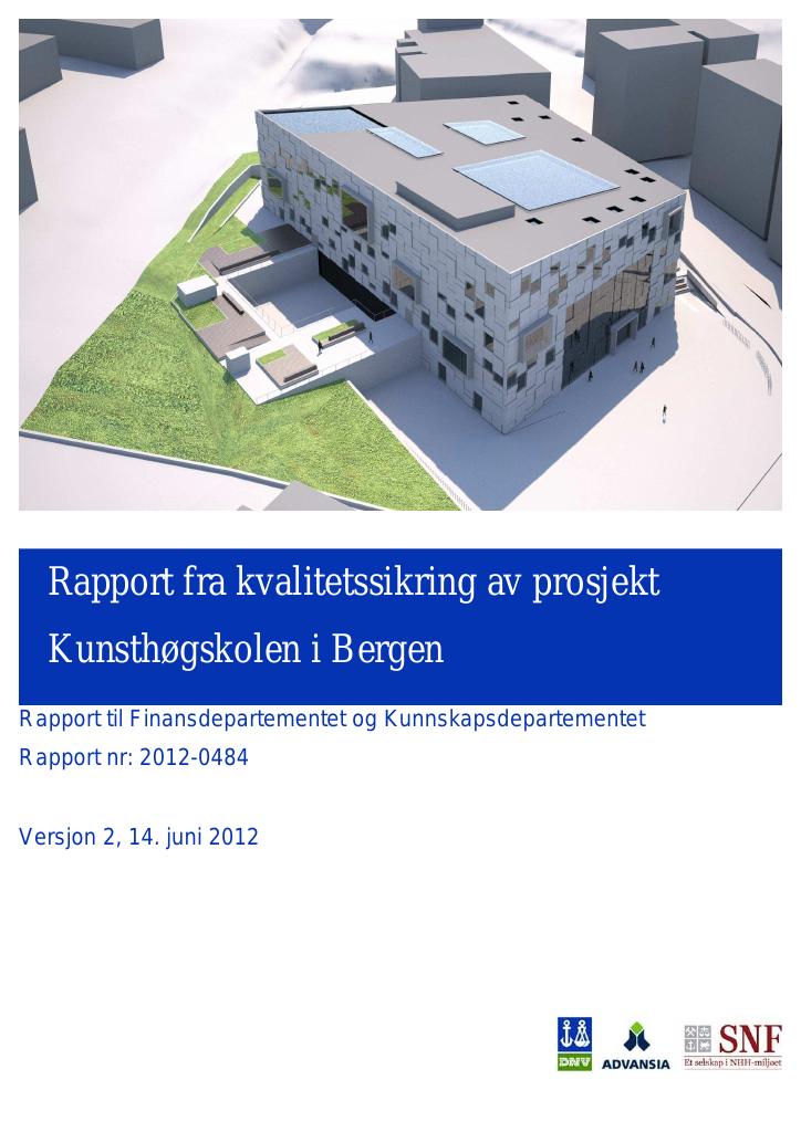 Forsiden av dokumentet Kunsthøgskolen i Bergen