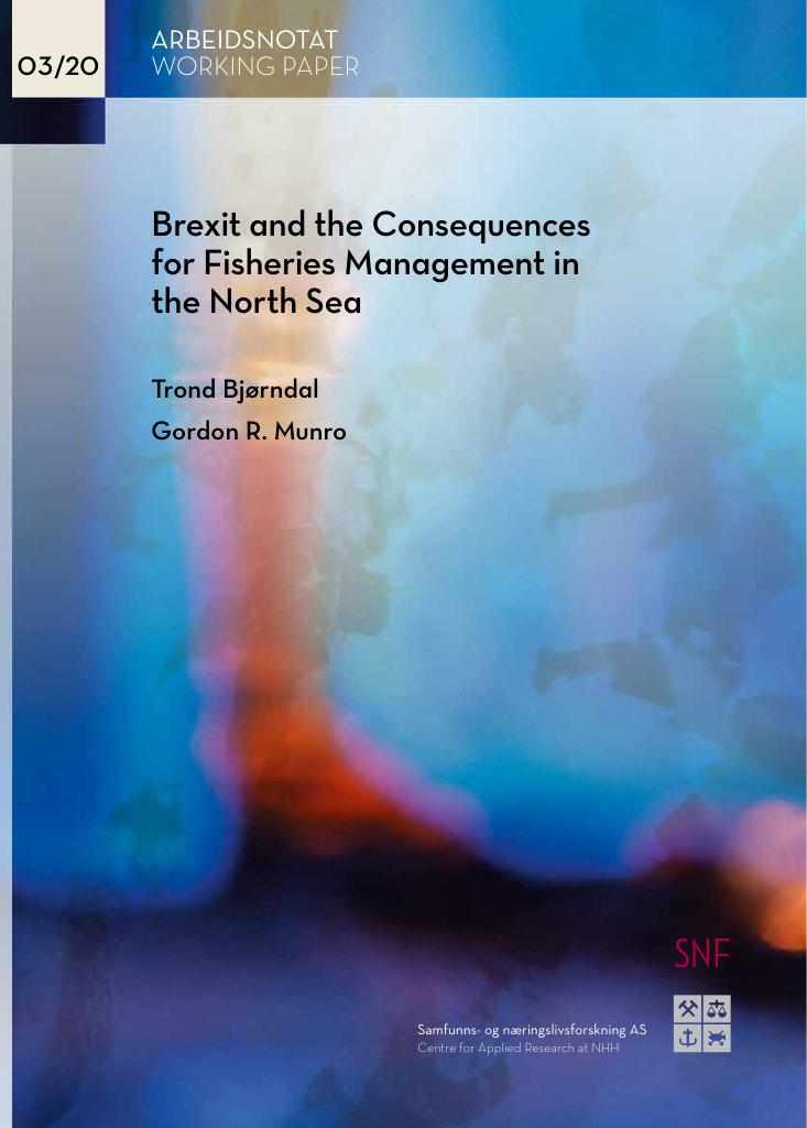 Forsiden av dokumentet Brexit and the consequences for fisheries management in the North Sea