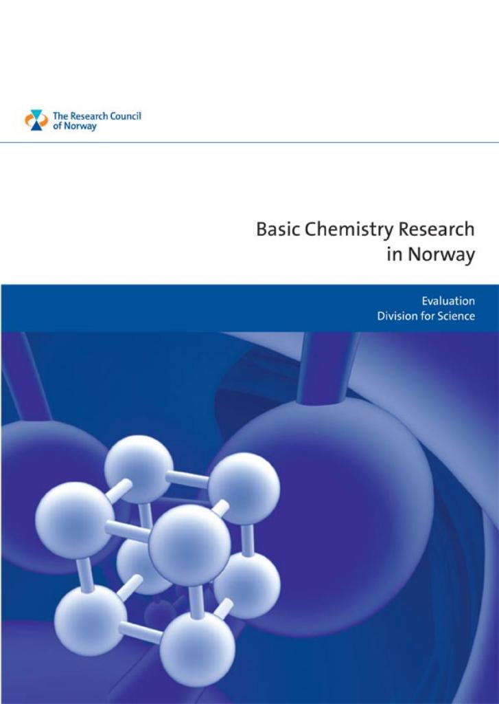 Forsiden av dokumentet Basic Chemistry Research in Norway